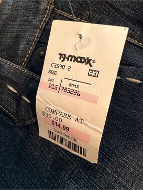 Hot Kiss Dark Blue Wide Leg Jeans